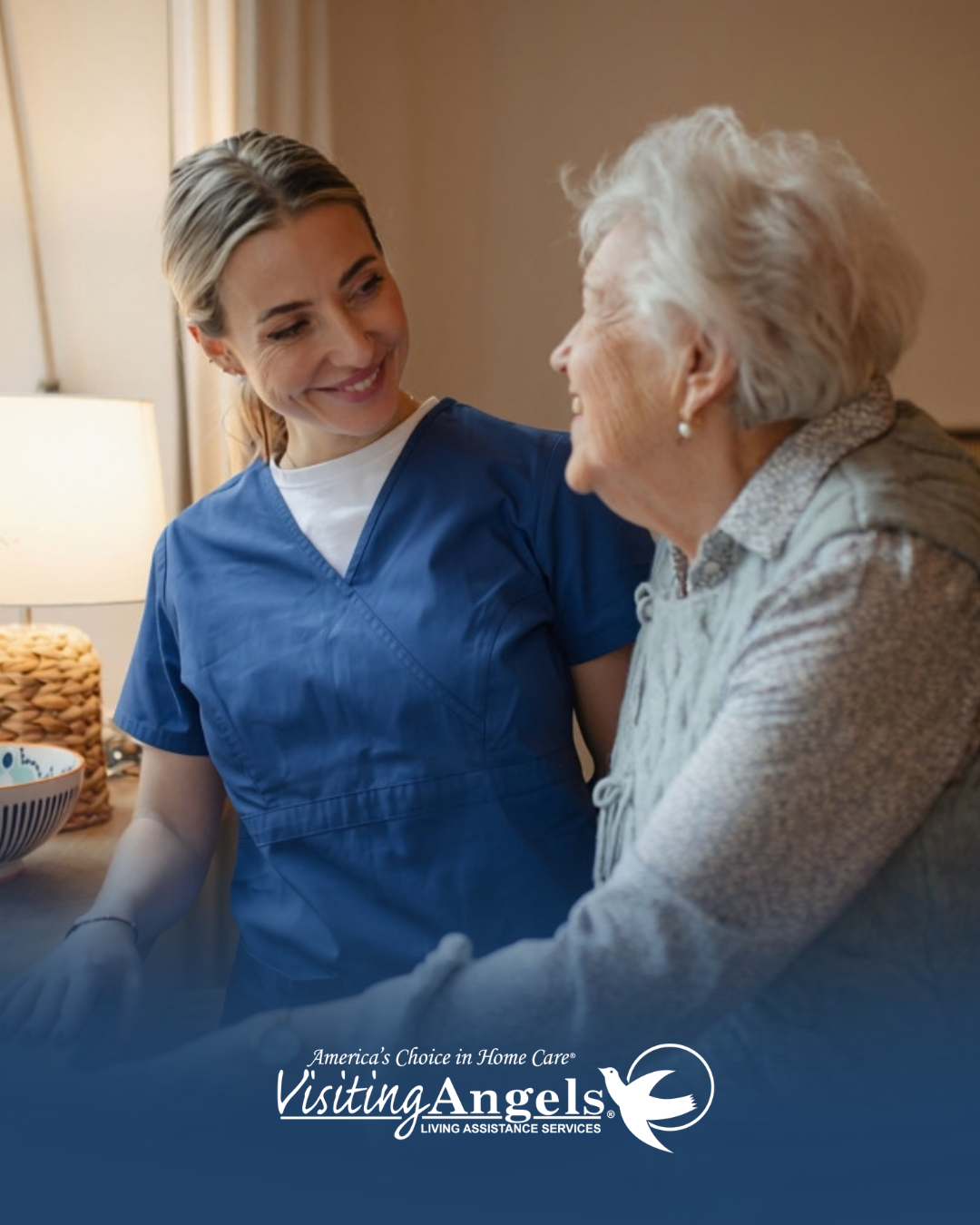 Visiting Angels of Toms River, NJ Facebook ad: Live-In Care in Greater Toms River and Brick Township