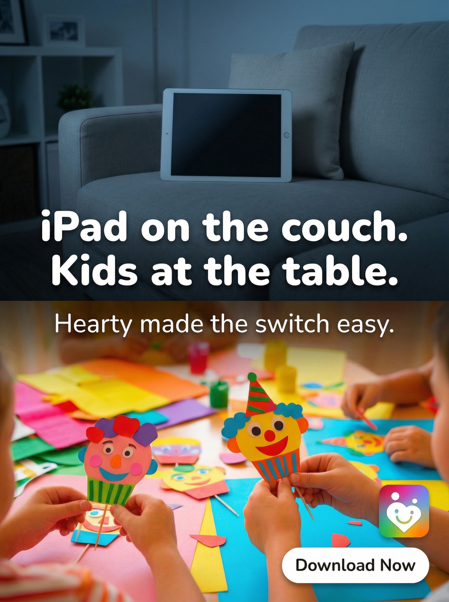Hearty App Facebook ad