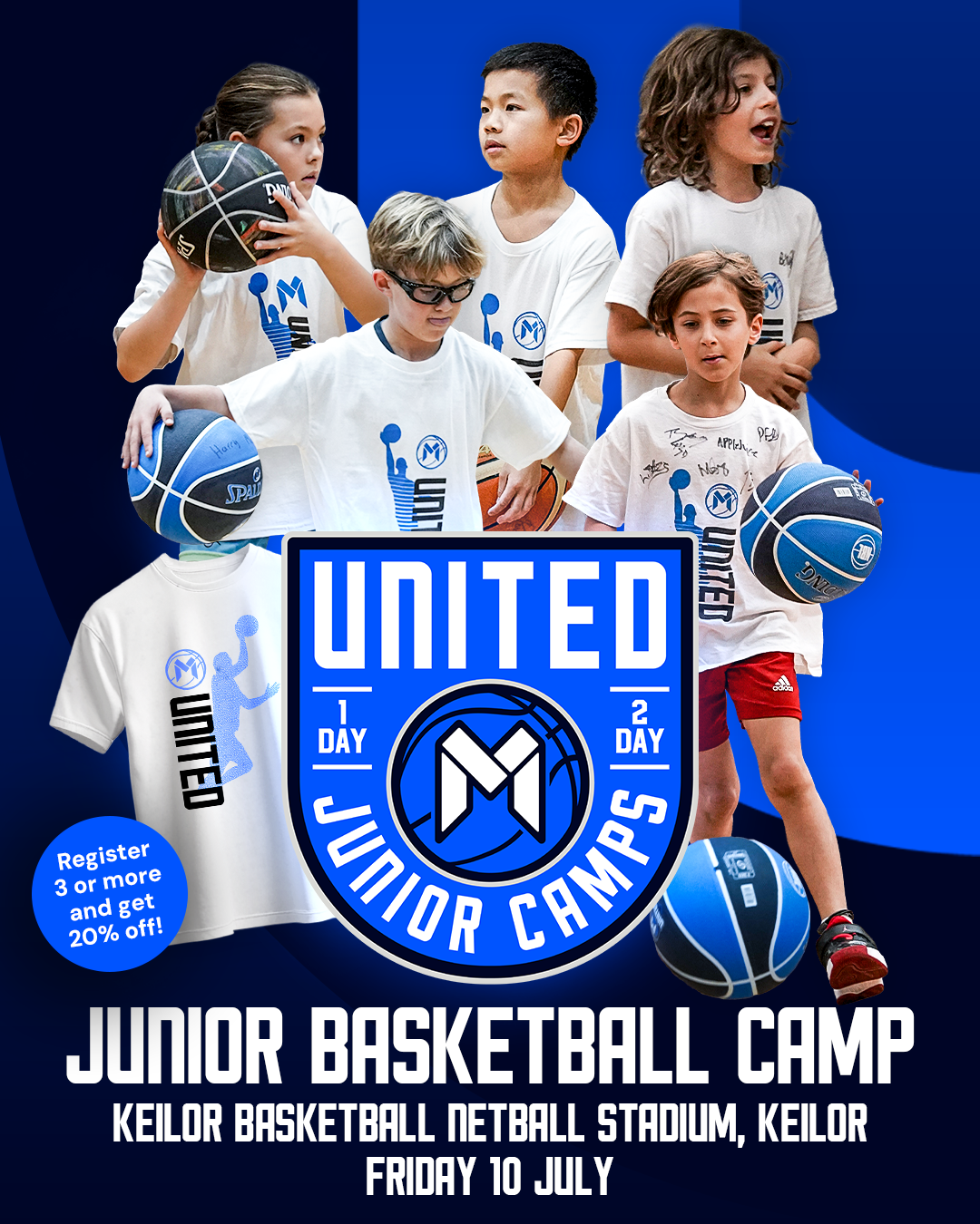 Melbourne United Basketball Club Facebook ad