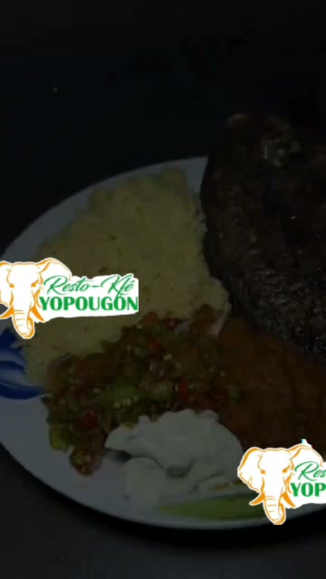 Resto Café Yopougon N'Djamena Facebook ad: ATTIEKE POISSON BRAISÉ disponibles!