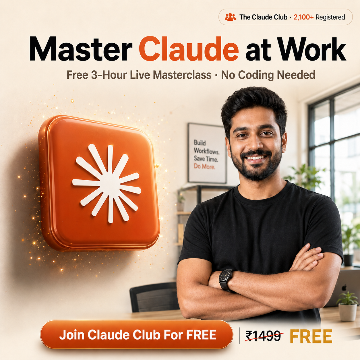 The Claude Club Facebook ad