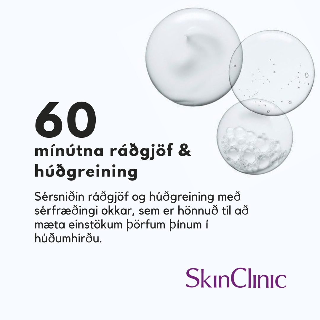 Skin Clinic Iceland Facebook ad: Bókaðu ráðgjöf í dag!