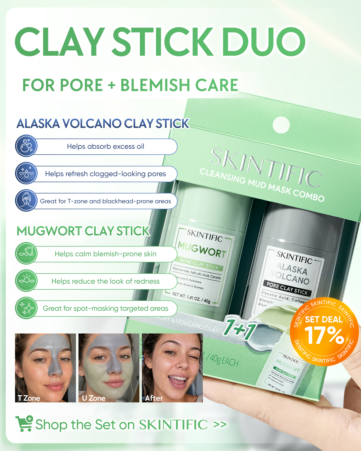 SkintificShop Facebook ad