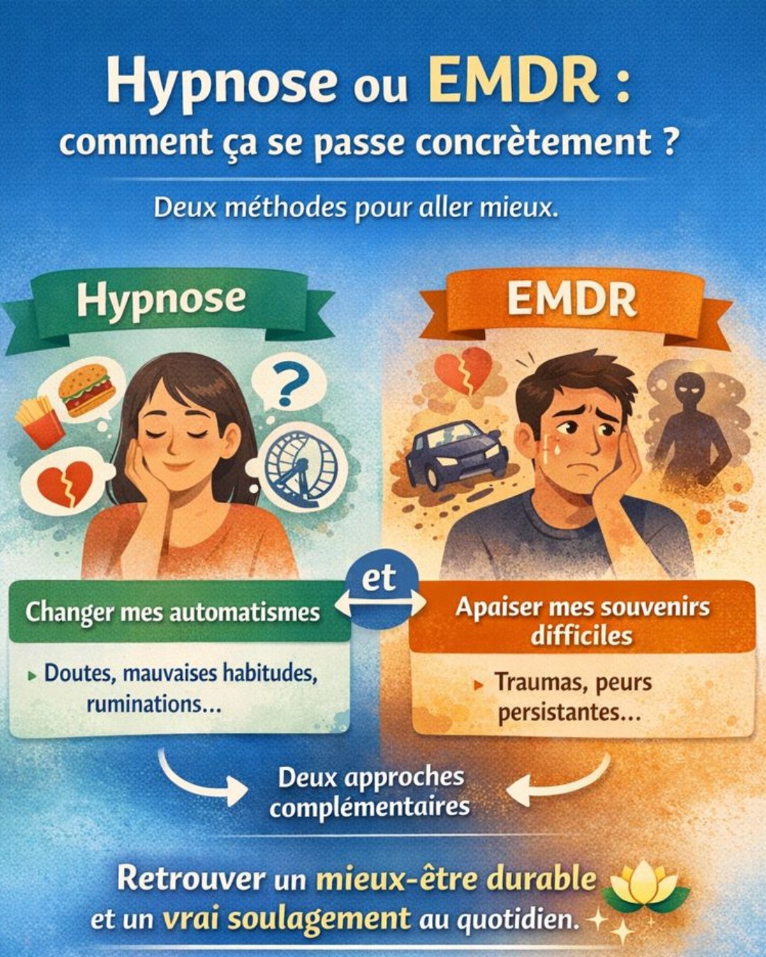 Hypnose.alsace Facebook ad: Hypnose ou EMDR: comment ça se passe concrètement?