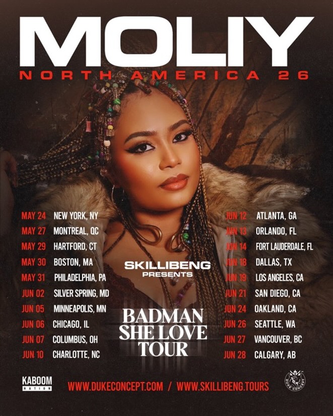 MOLIY Facebook ad: Skillibeng Badman She Love Tour May 2026 | Duke Concept…