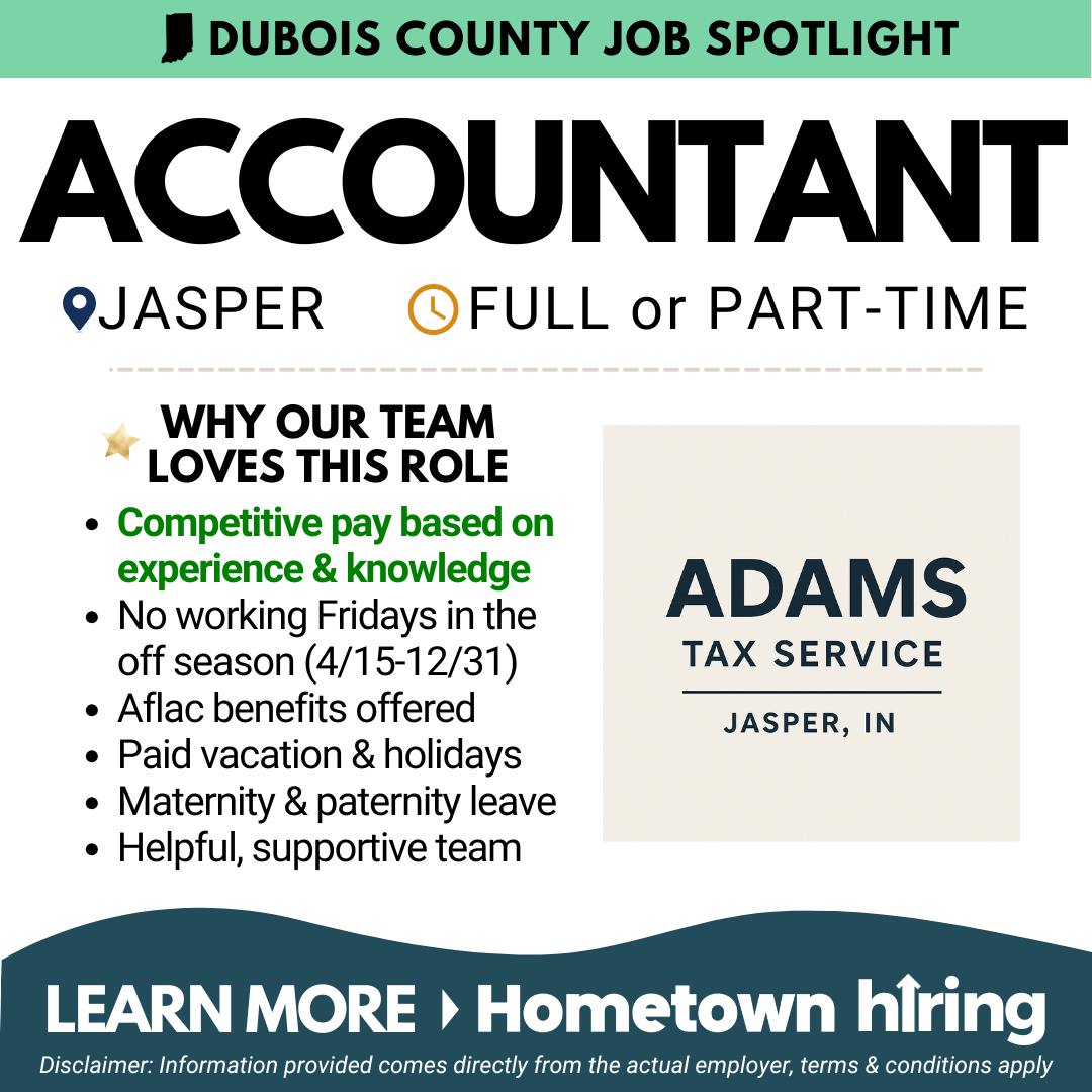 Hometown Hiring: Dubois County Facebook ad: Hometown Hiring