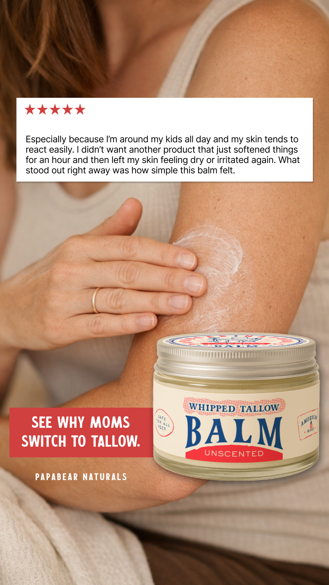 Papabear Naturals Facebook ad