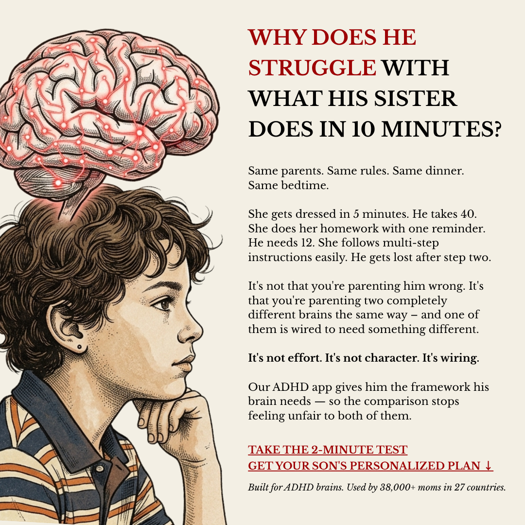 Center for Psychological Studies Facebook ad: Take the Free ADHD Type Test