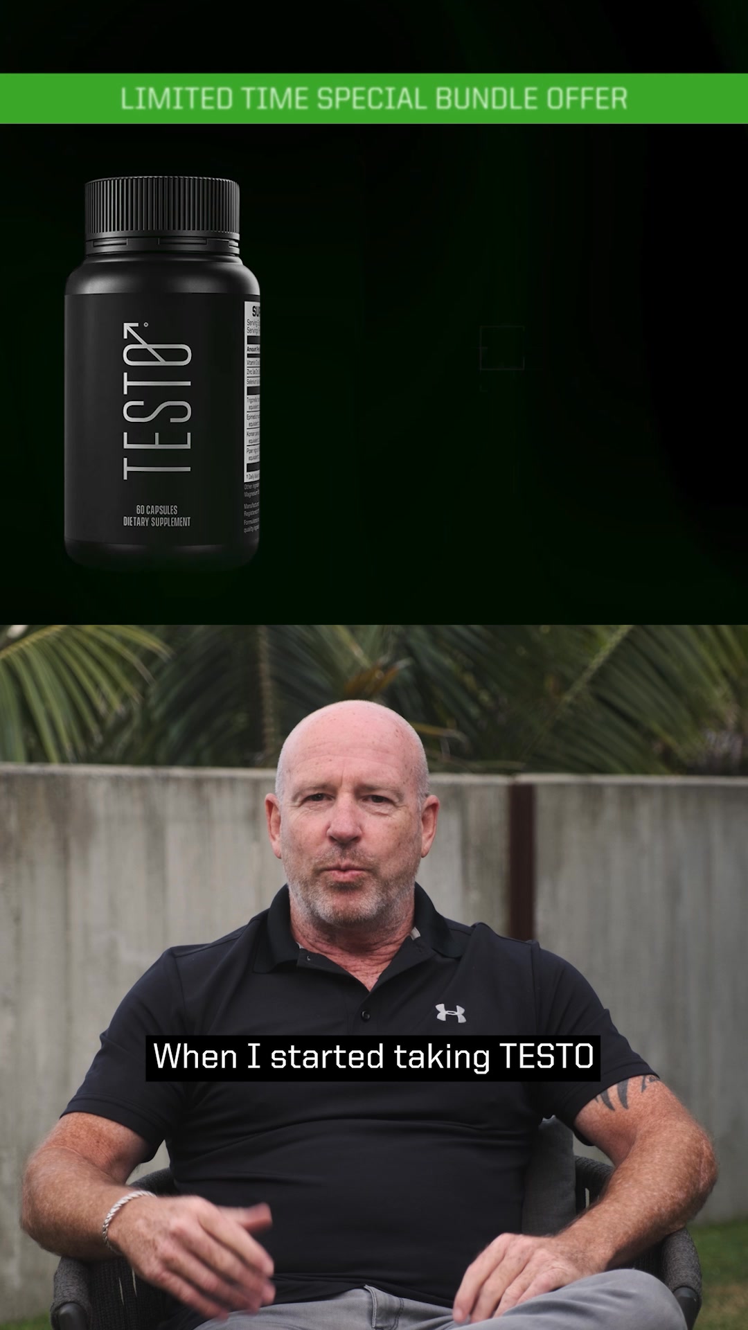TESTO Facebook ad: Support That Stacks