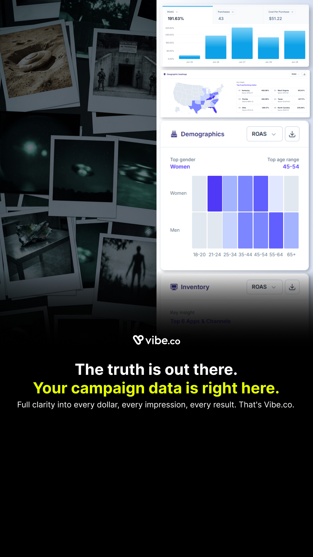 Vibe.co Facebook ad