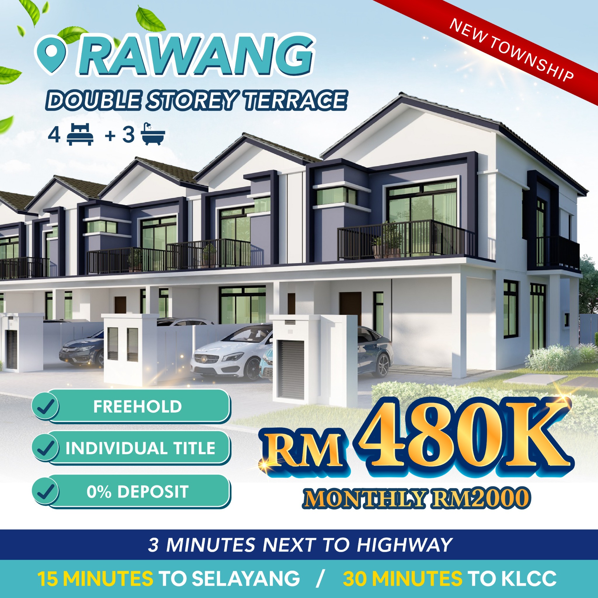 Rawang Landed 30% Below Market Value Facebook ad: 𝐑𝐚𝐰𝐚𝐧𝐠 𝟒𝟖𝟎𝐊 | 𝟏𝟎𝟎% 𝐅𝐮𝐥𝐥 𝐋𝐨𝐚𝐧