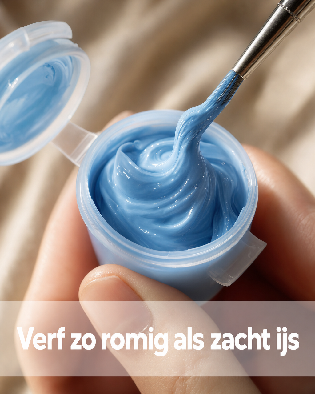 Davincified Netherlands Facebook ad: Verf zo romig als zacht ijs