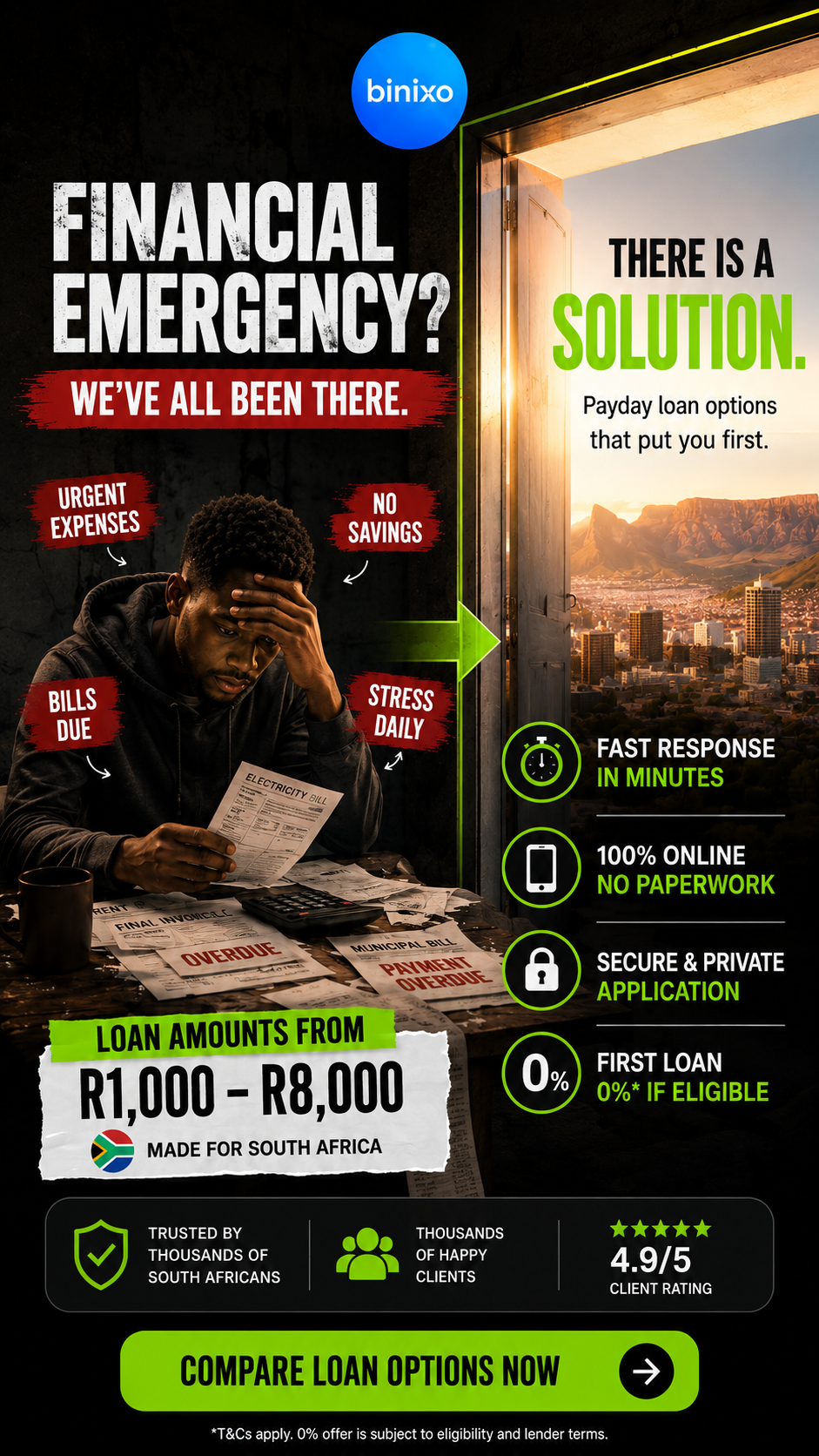 Binixo RSA Facebook ad