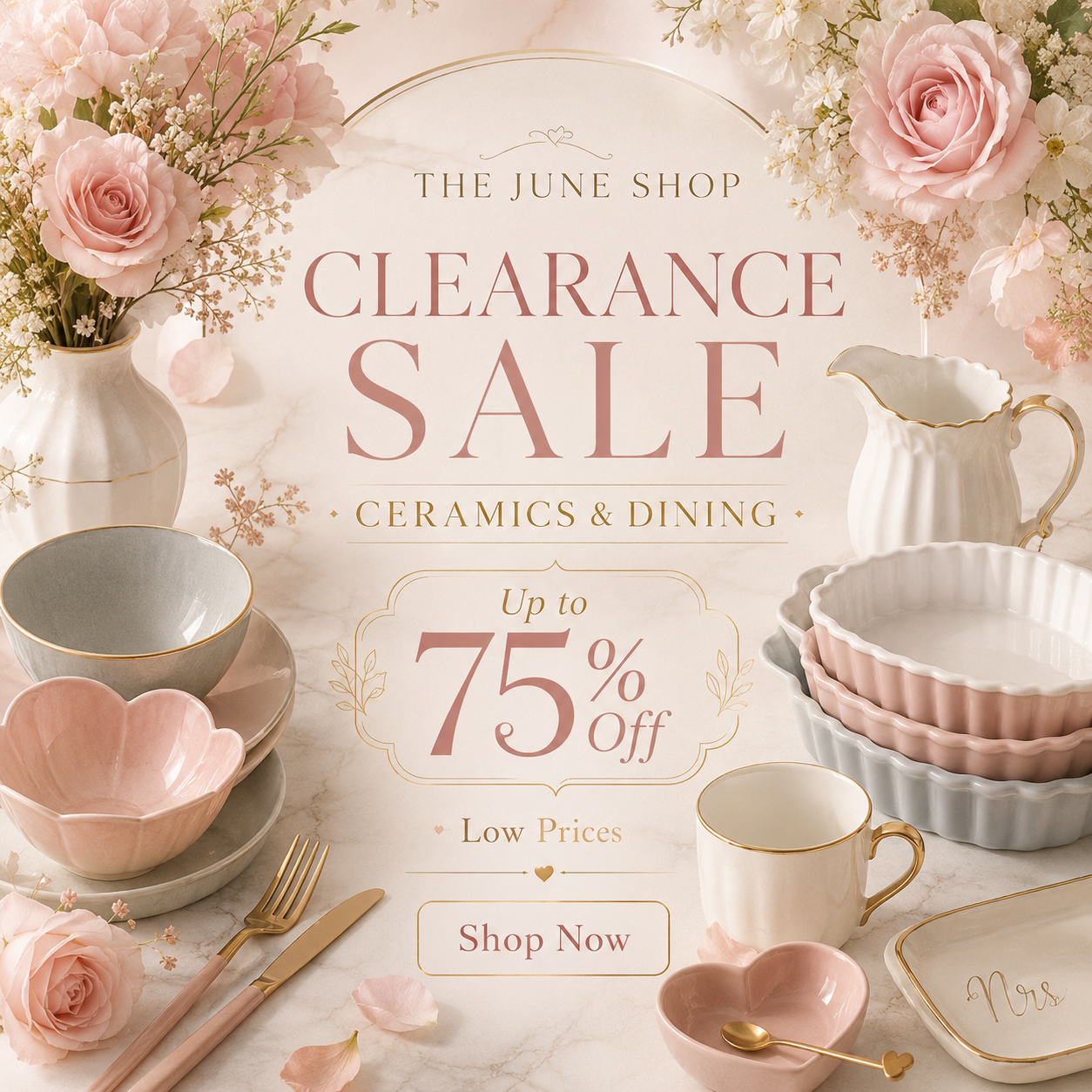 thejuneshopindia Facebook ad: Set The Table, Beautifully