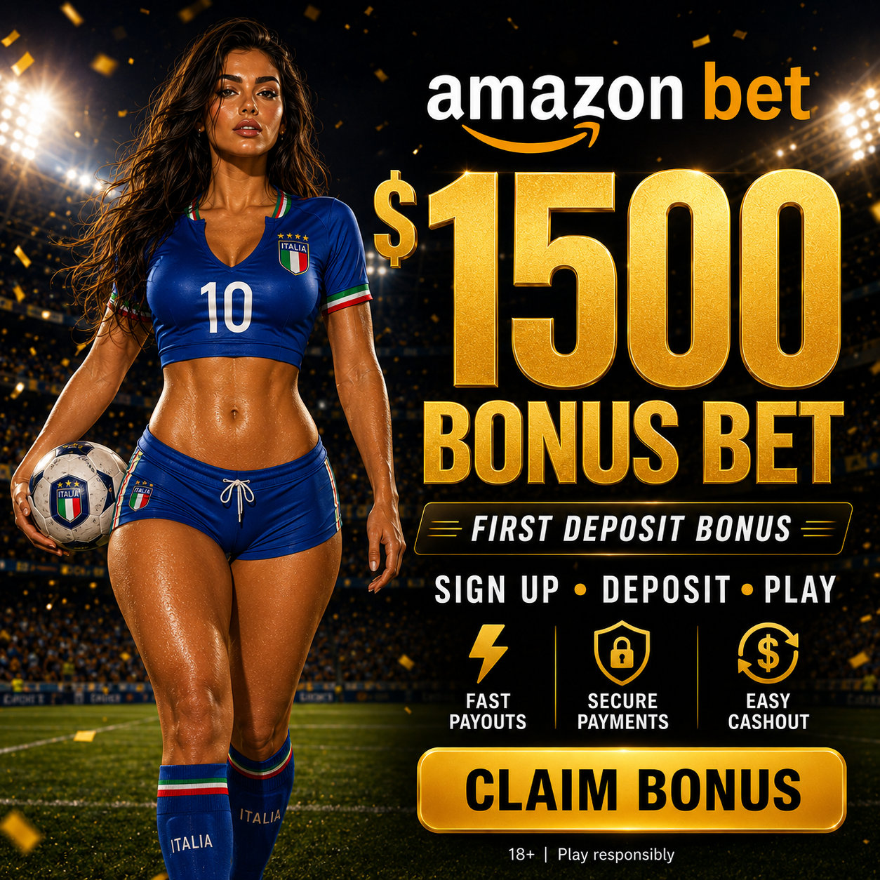 Play Area Facebook ad: Amazon Bet - Sportsbook