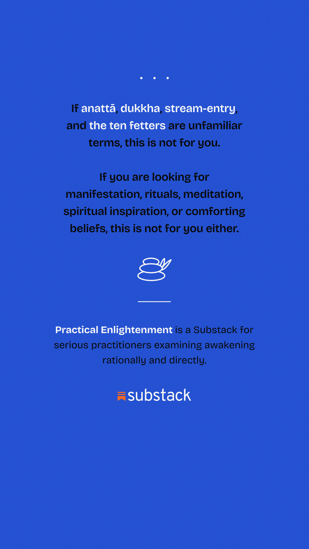 Practical Enlightenment Facebook ad: Subscribe to the free newsletter on spiritual enlightenment