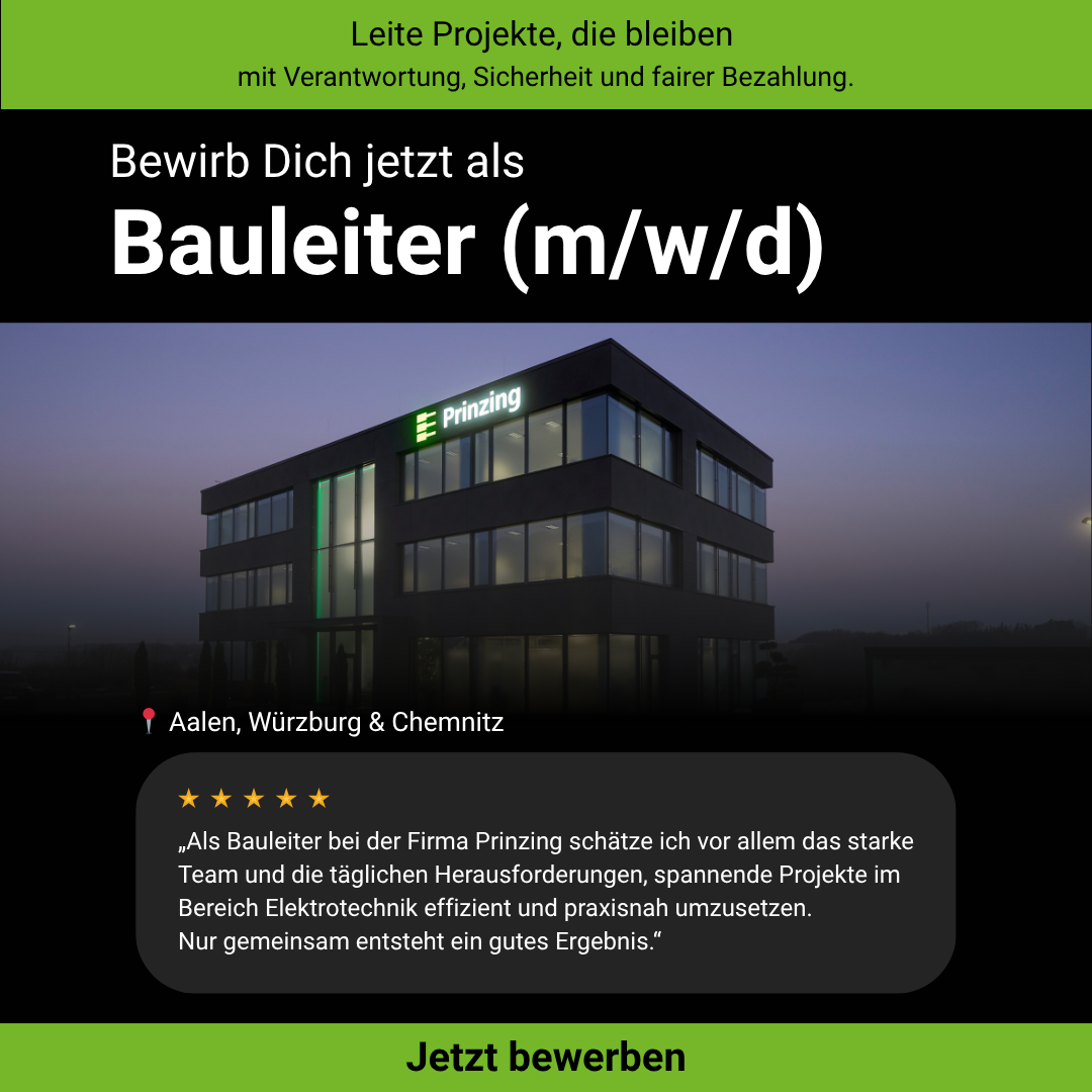 Prinzing Elektrotechnik GmbH Aalen Facebook ad
