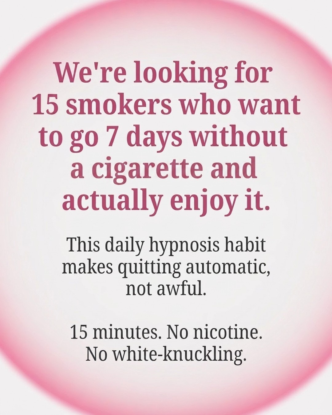 Hypnotherapist - Dr. Mary Patnaude Facebook ad