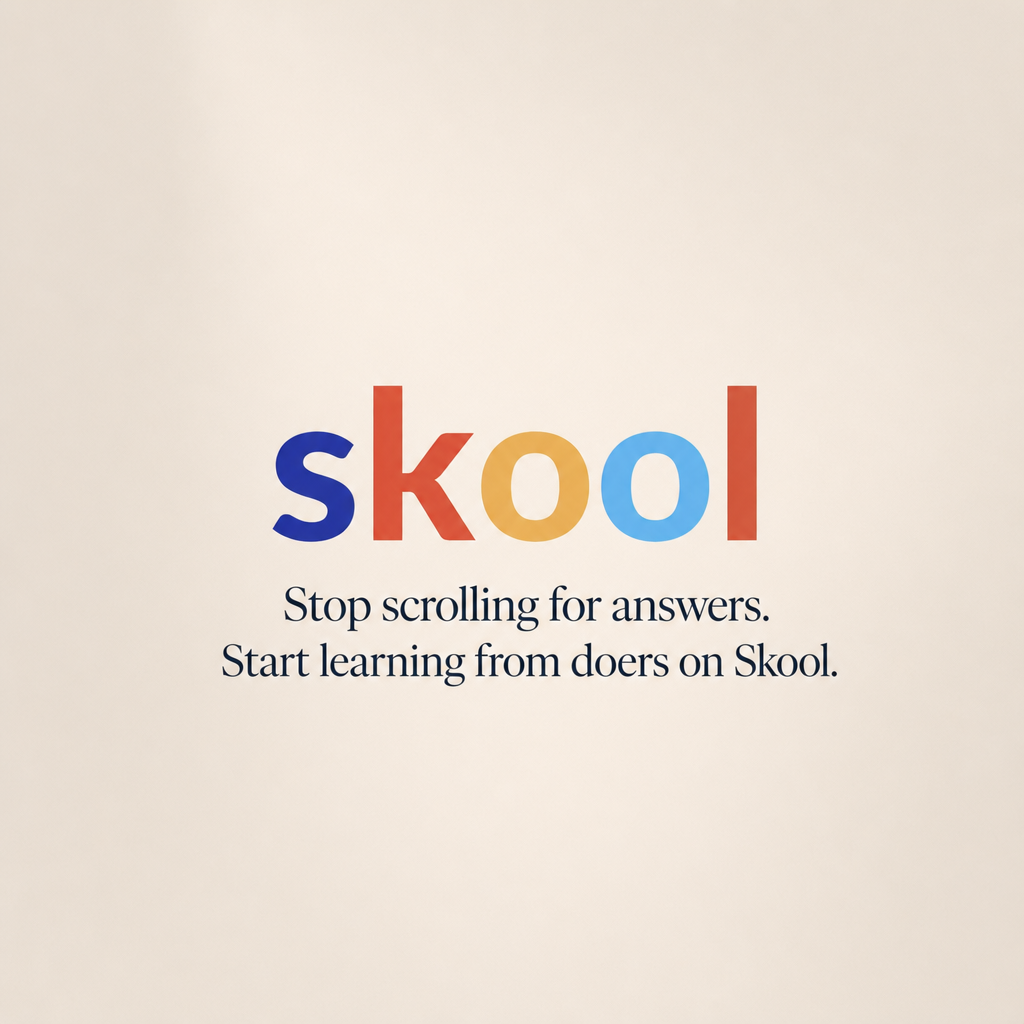 Skool Facebook ad