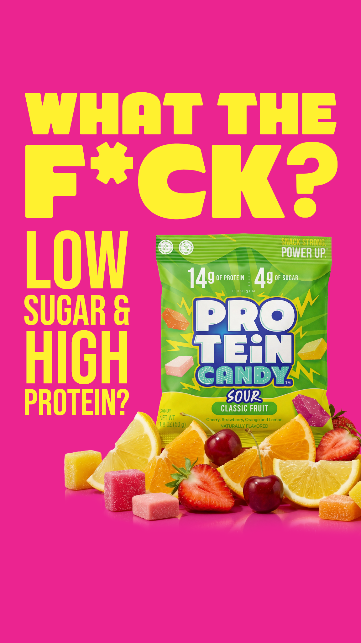 Protein Candy Facebook ad from Jul 10, 2026