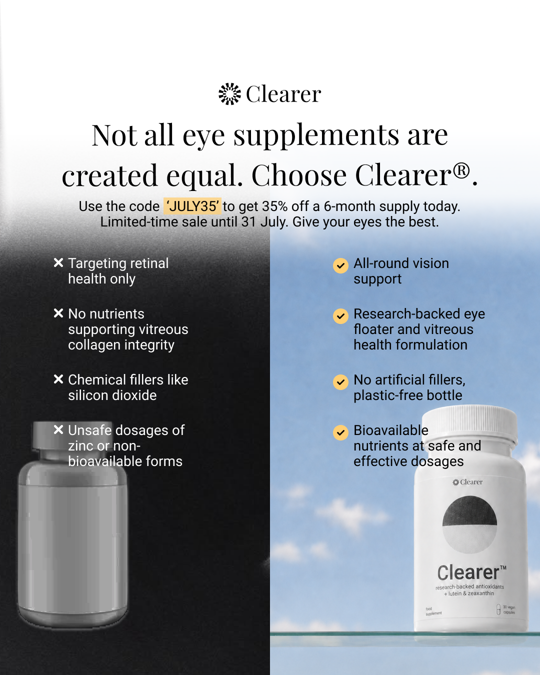 Clearer Eyecare Facebook ad