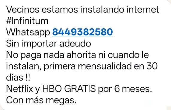 Internet en 24 horas Facebook ad: sin pago al instalar