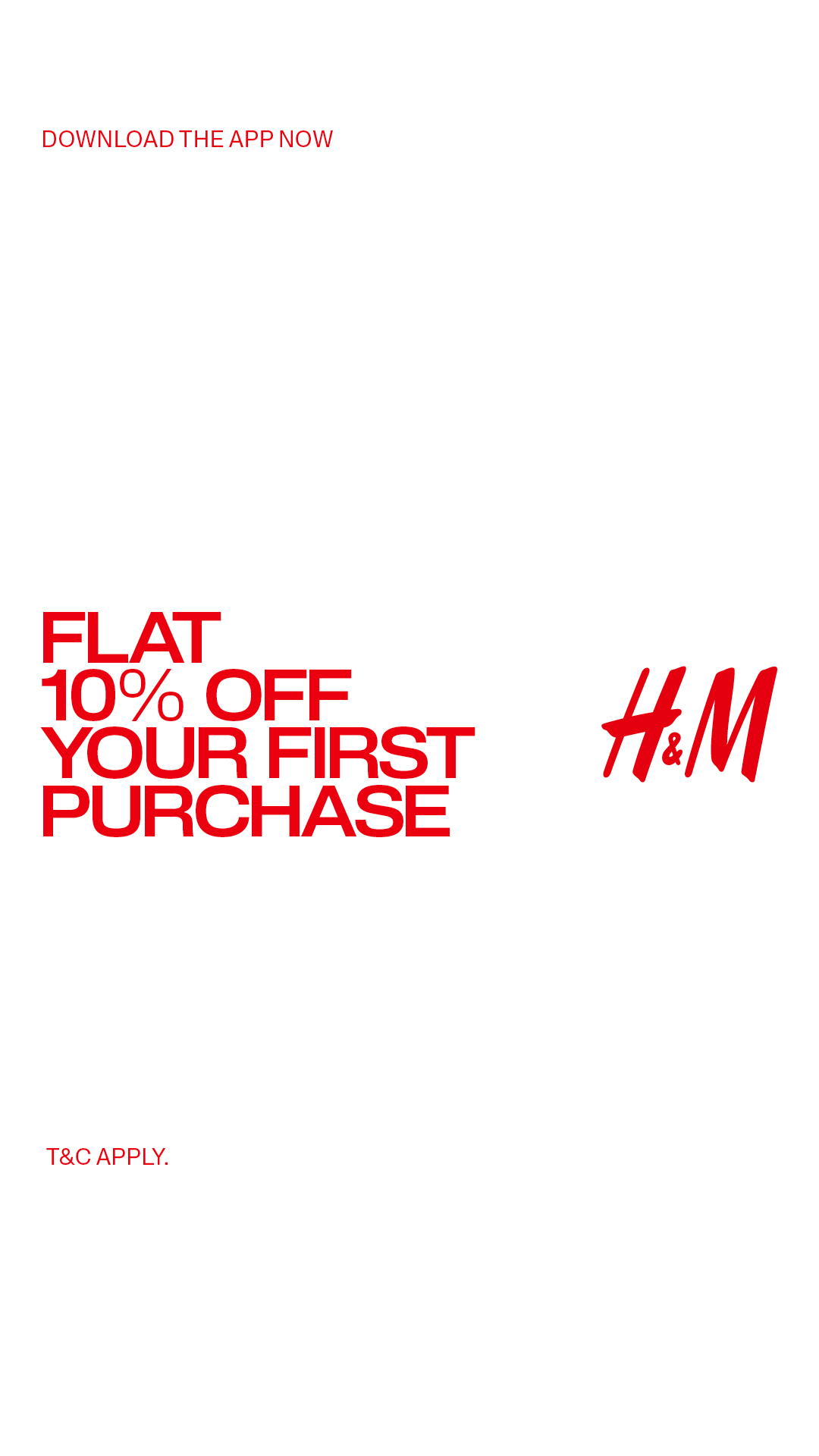 H&M Facebook ad