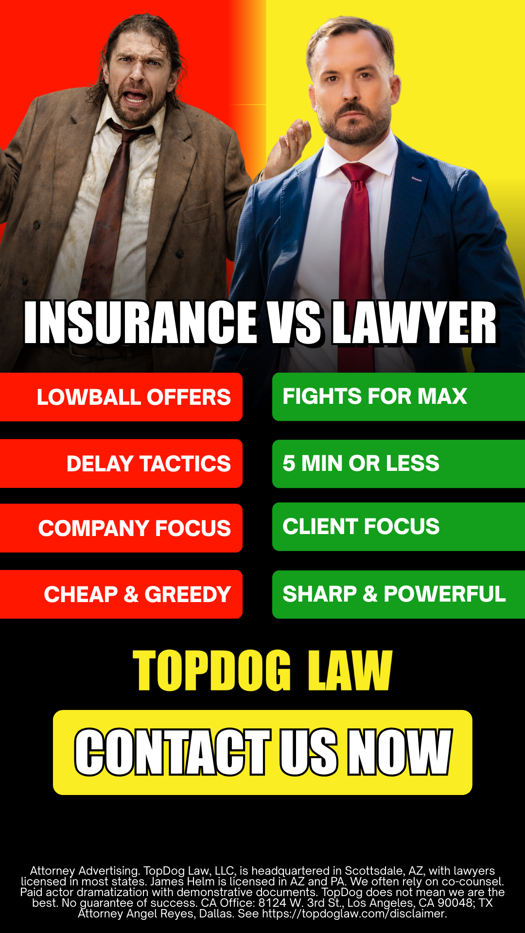 TopDog Law Facebook ad