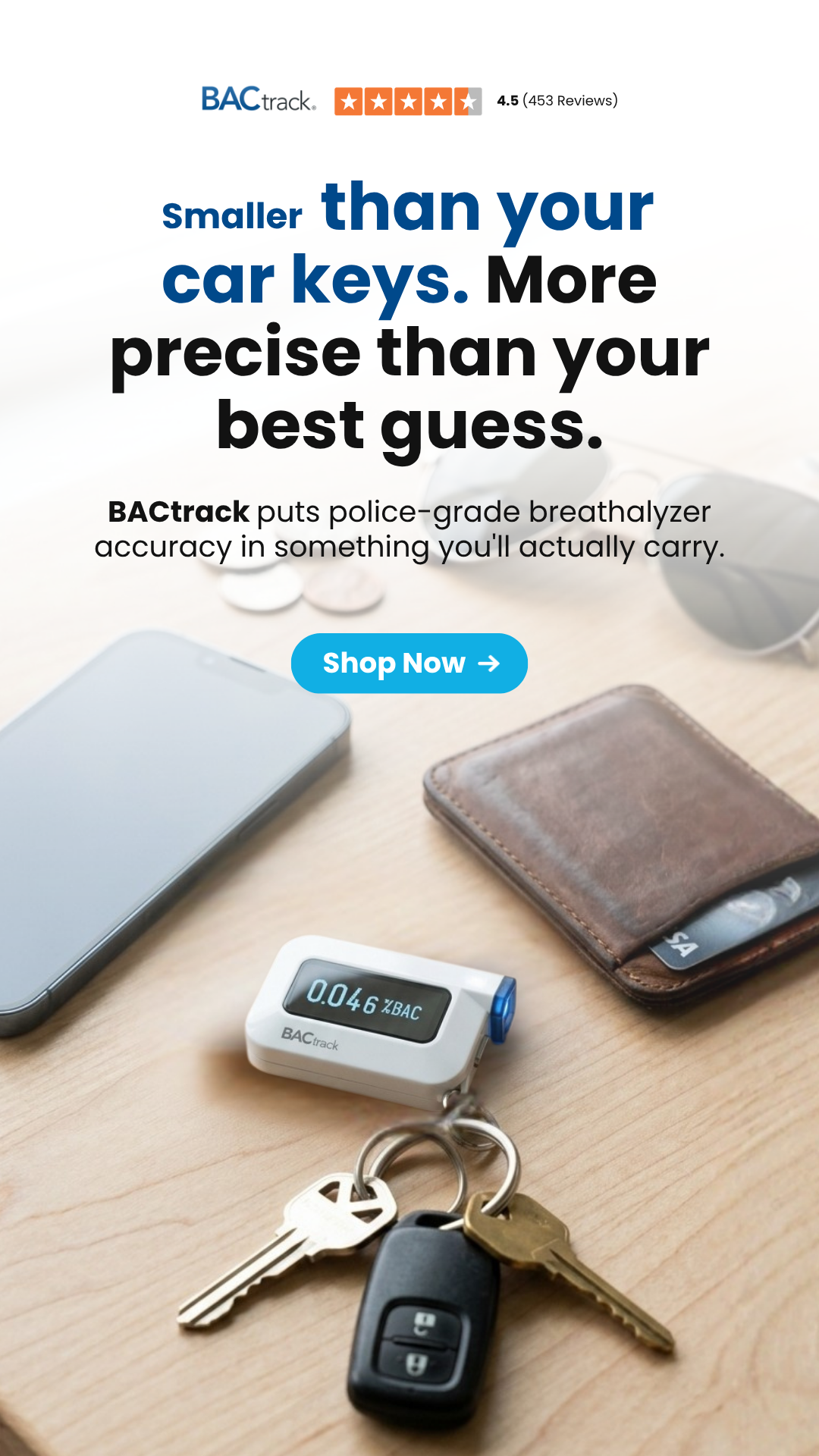 BACtrack Facebook ad