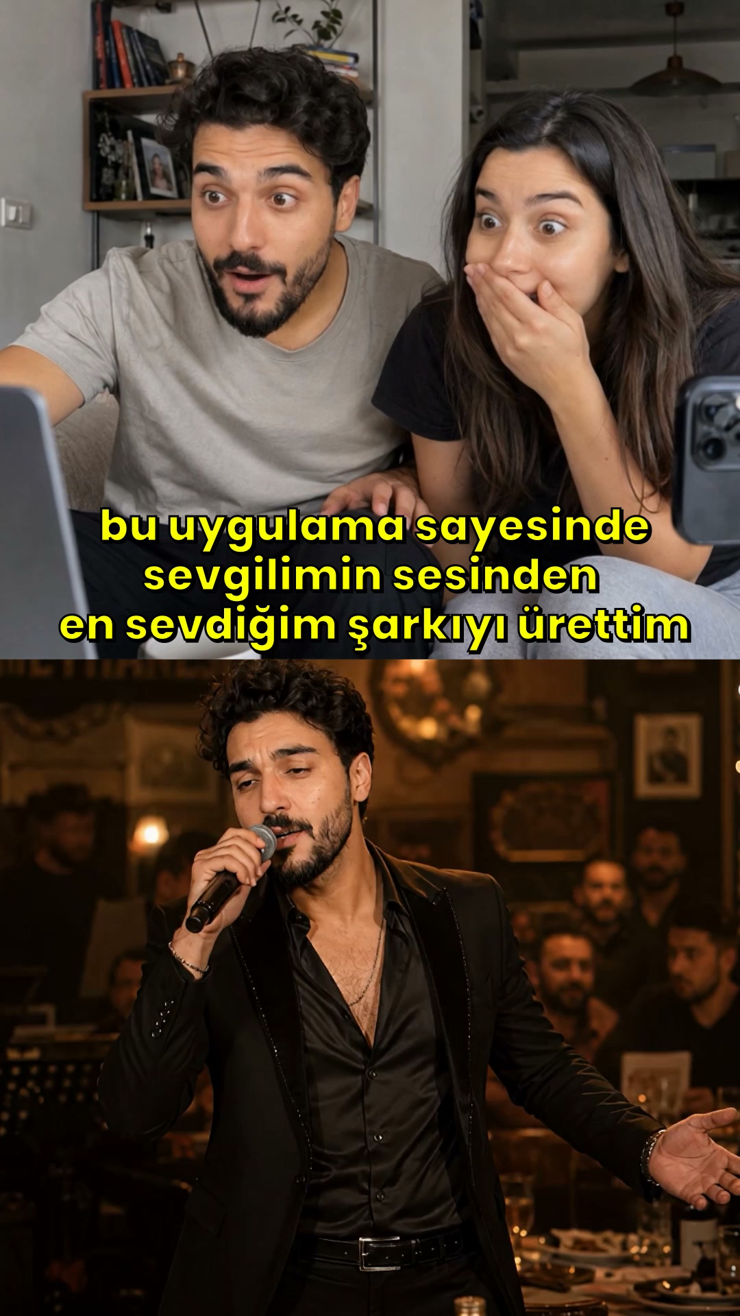 Echo: AI Music & Voice Changer Facebook ad: Aklındaki fikri saniyeler içinde şarkıya dönüştür.