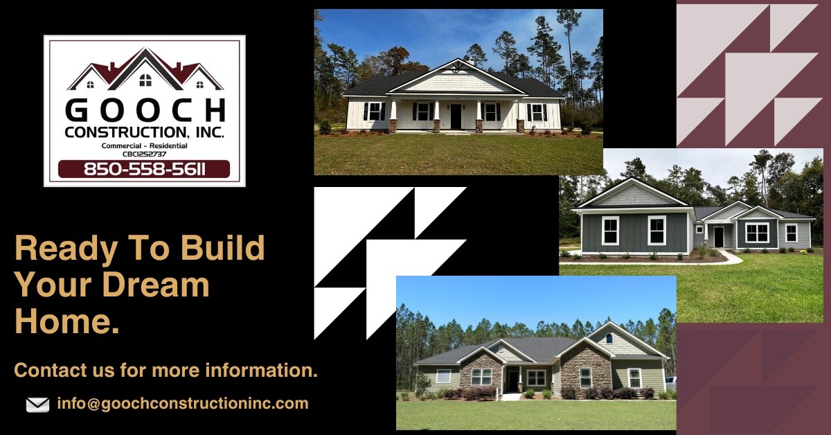 Gooch Construction, Inc. Facebook ad: Build Your Dream Home with Gooch Construction Inc