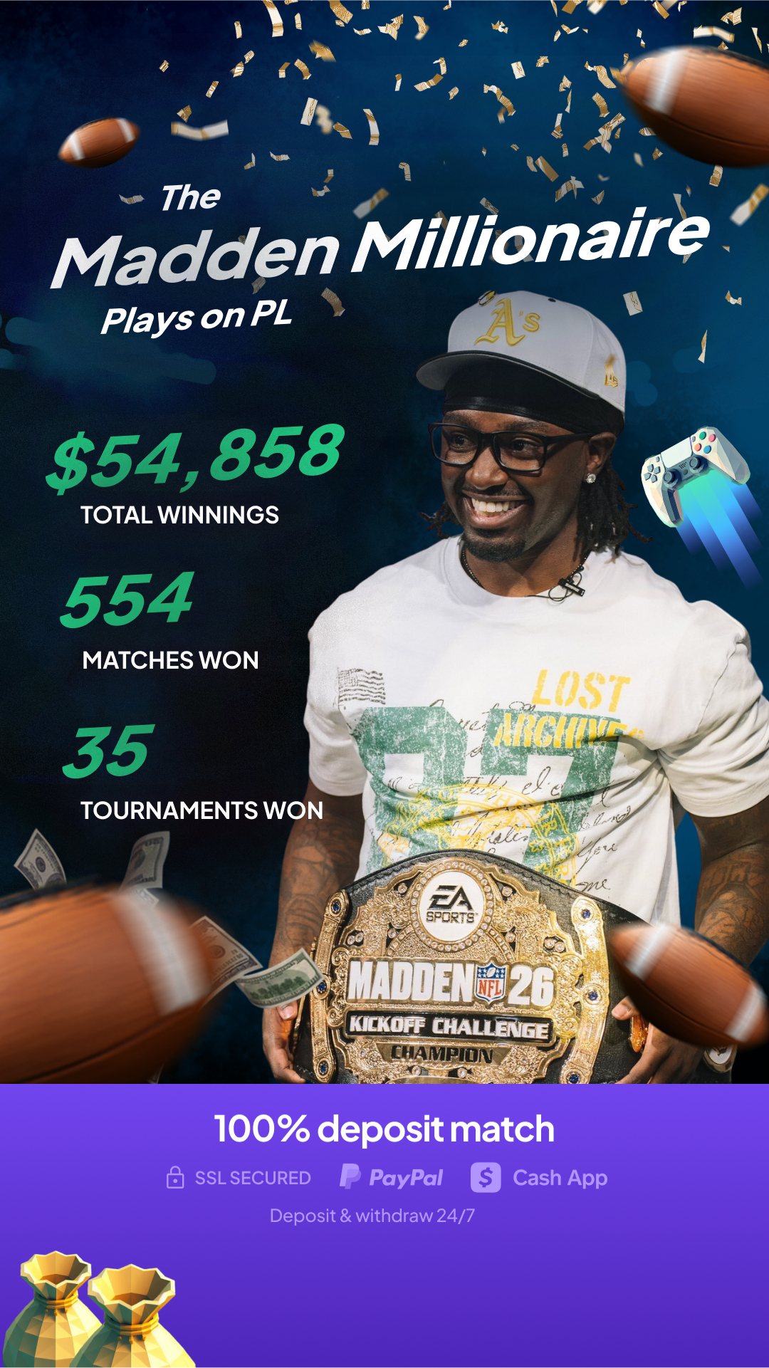 Players' Lounge Facebook ad from Sep 22, 2025