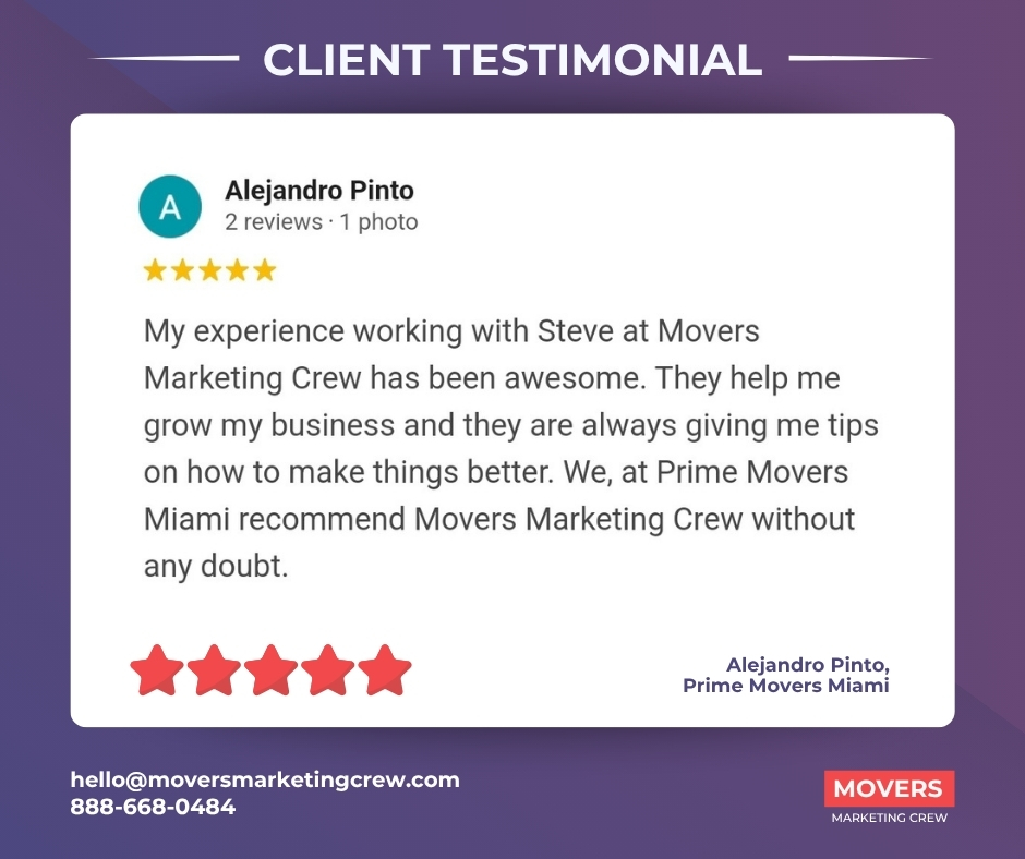 Movers Marketing Crew Facebook ad