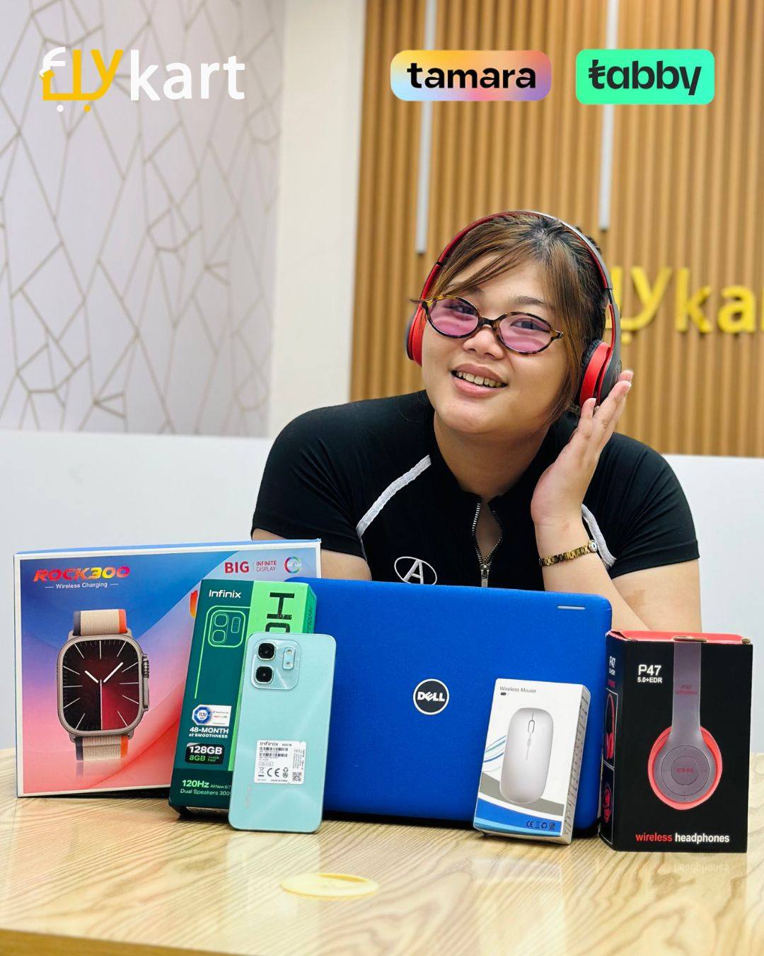Flykart Saudi Facebook ad: Laptop + Infinix Combo
