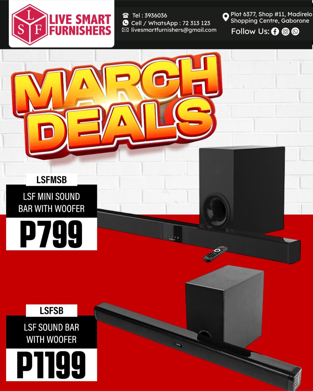 Live Smart Furnishers Facebook ad: From lounge to kitchen, we’ve got everything you…