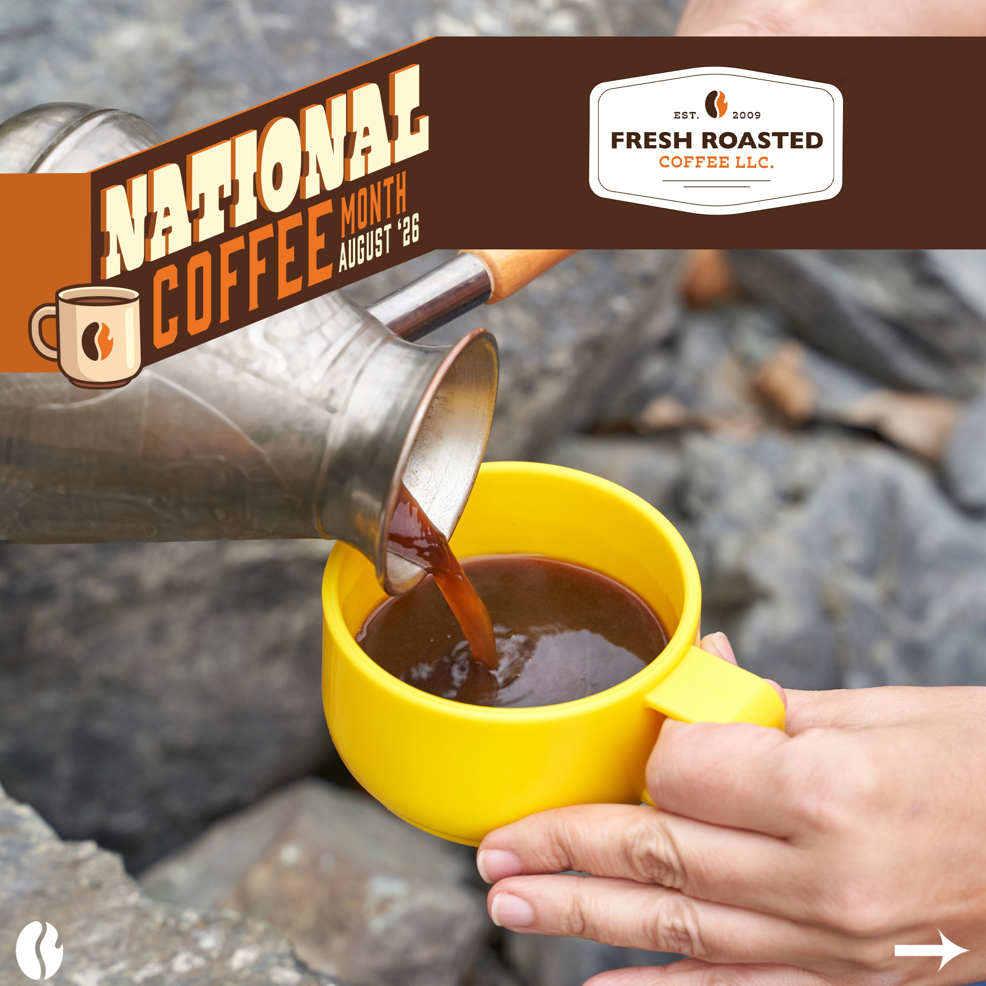 Fresh Roasted Coffee LLC. Facebook ad
