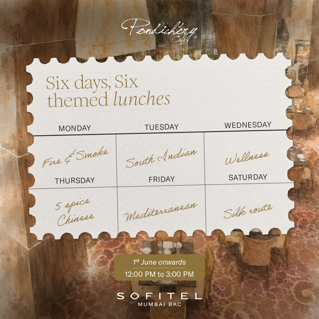 Sofitel Mumbai BKC Facebook ad: Introducing Global Lunch Stories, a thoughtfully curated…