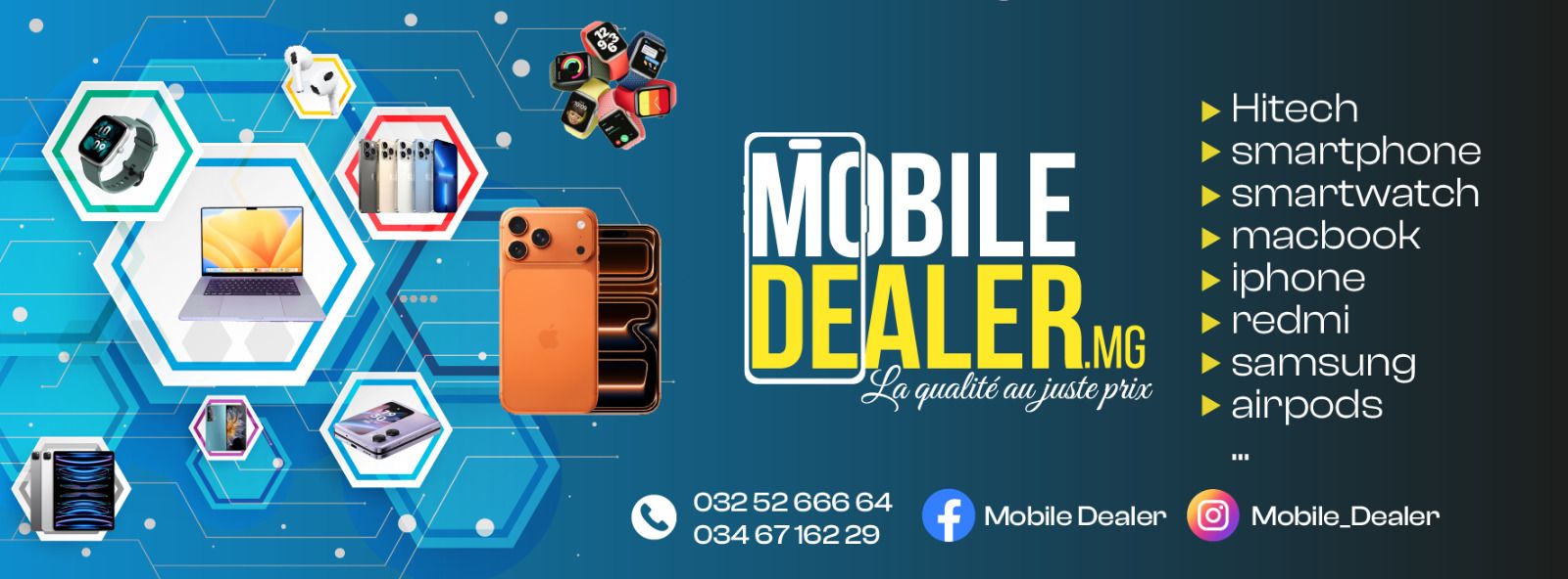 Mobile Dealer Facebook ad: Bienvenue chez Mobile Dealer