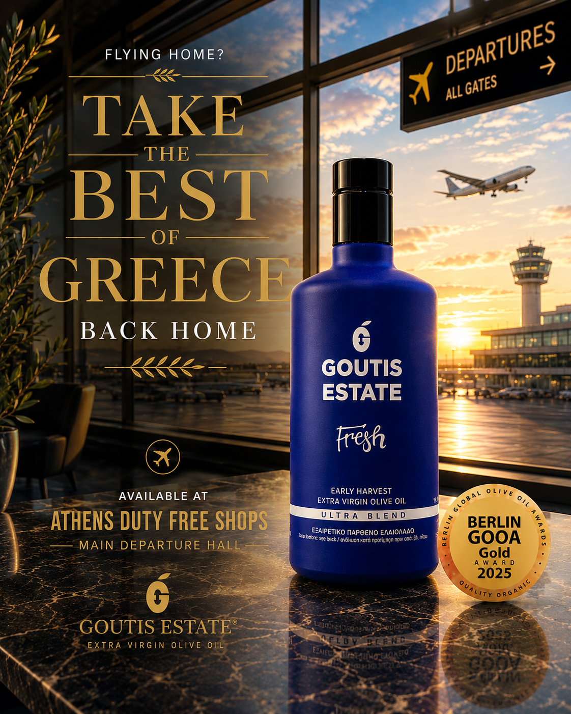 Goutis Estate Olive Oil Facebook ad