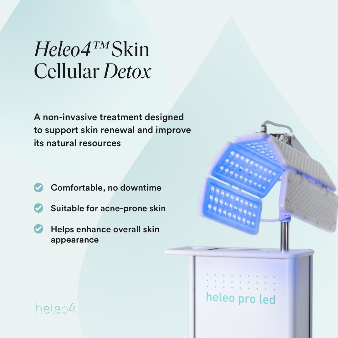 Heleo4 Arabia Facebook ad: Doctors choose HELEO4 for true skin rejuvenation.