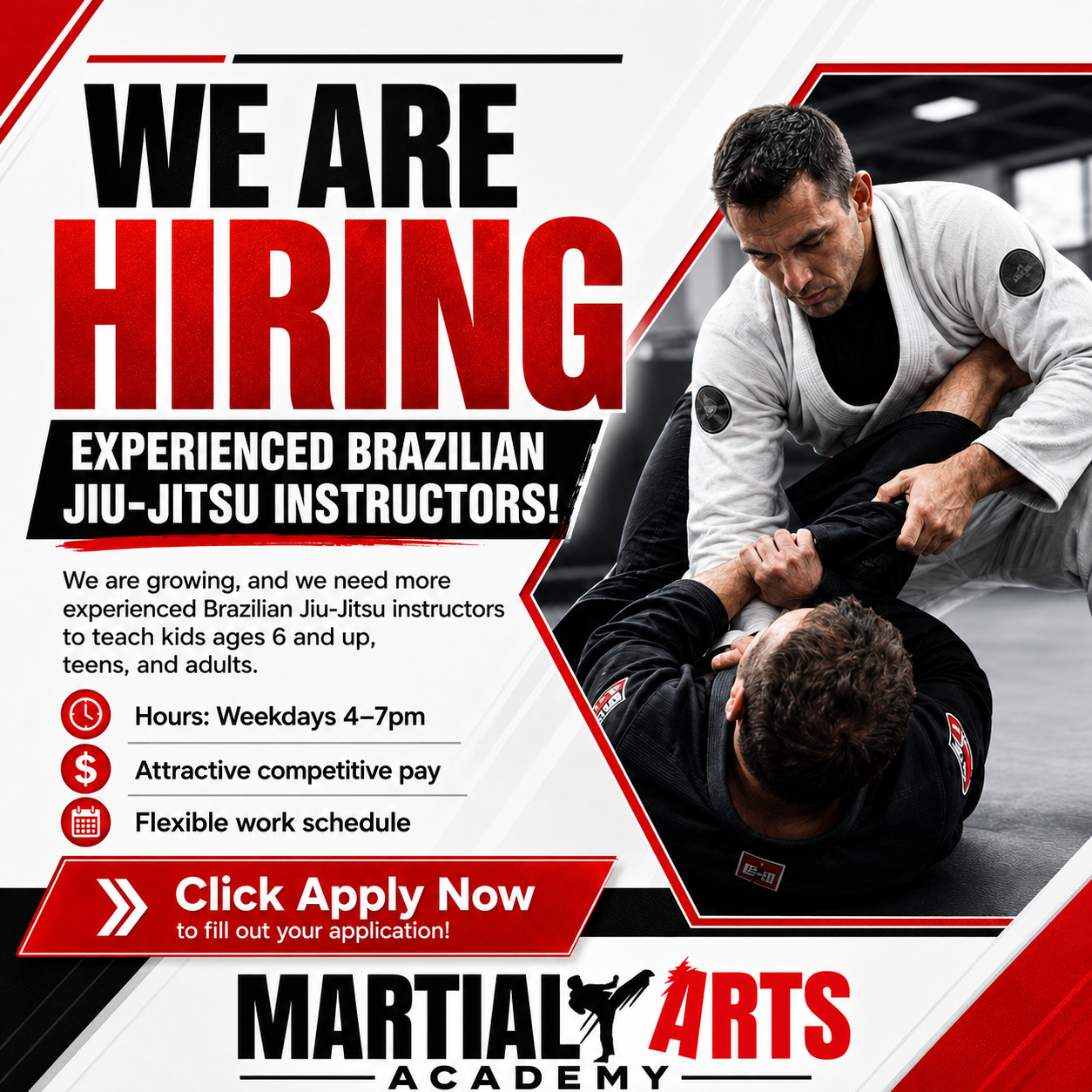 Martial Arts Academy Facebook ad