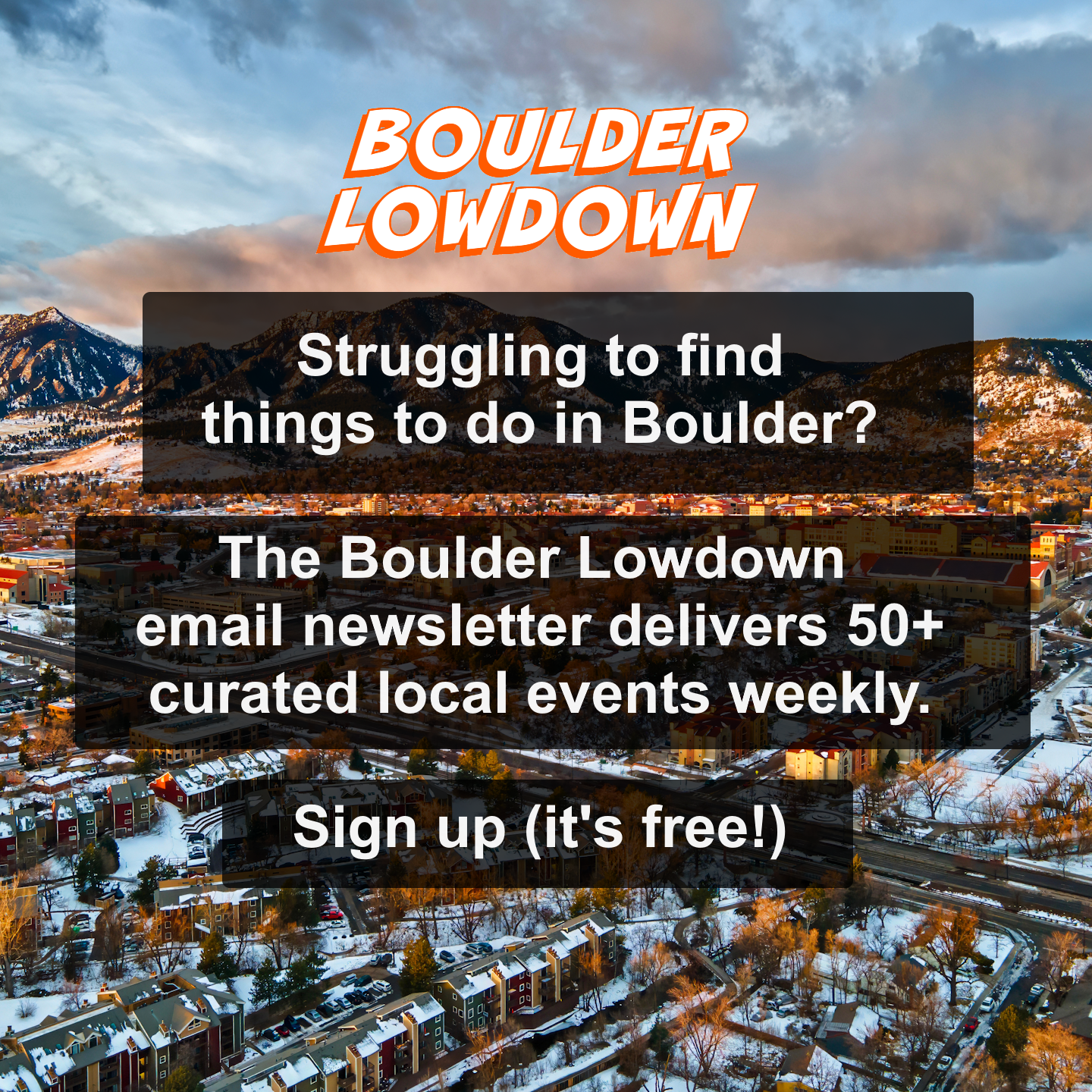 Boulder Lowdown Facebook ad
