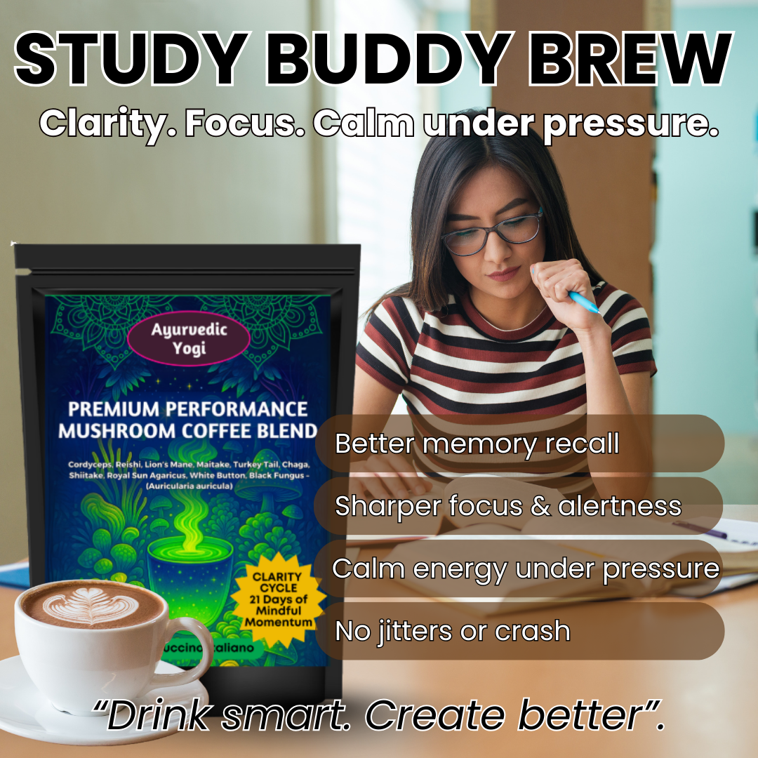 Premium Mushroom & Shilajit Blends by Ayurvedic Yogi Facebook ad