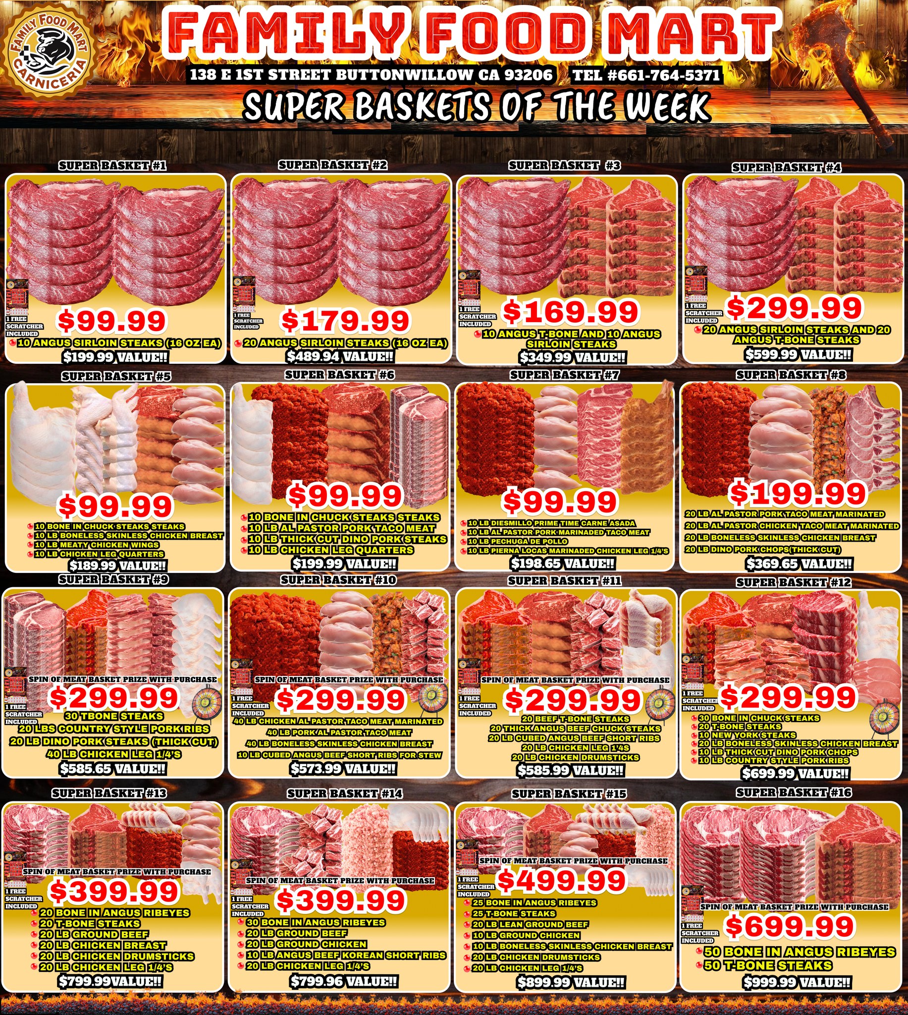 Familyfoodmart Facebook ad: FAMILY FOOD MART CLEAN-OUT SUPER SALE