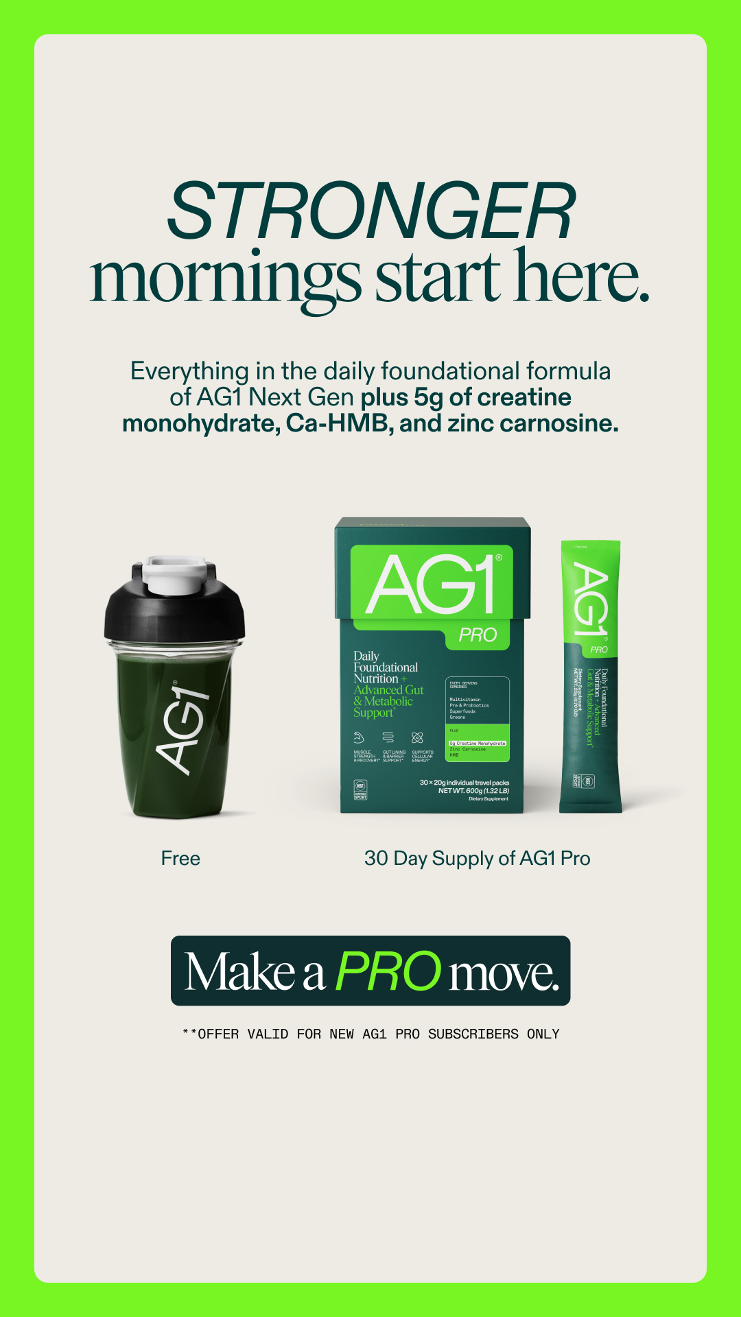 AG1 by Athletic Greens Facebook ad