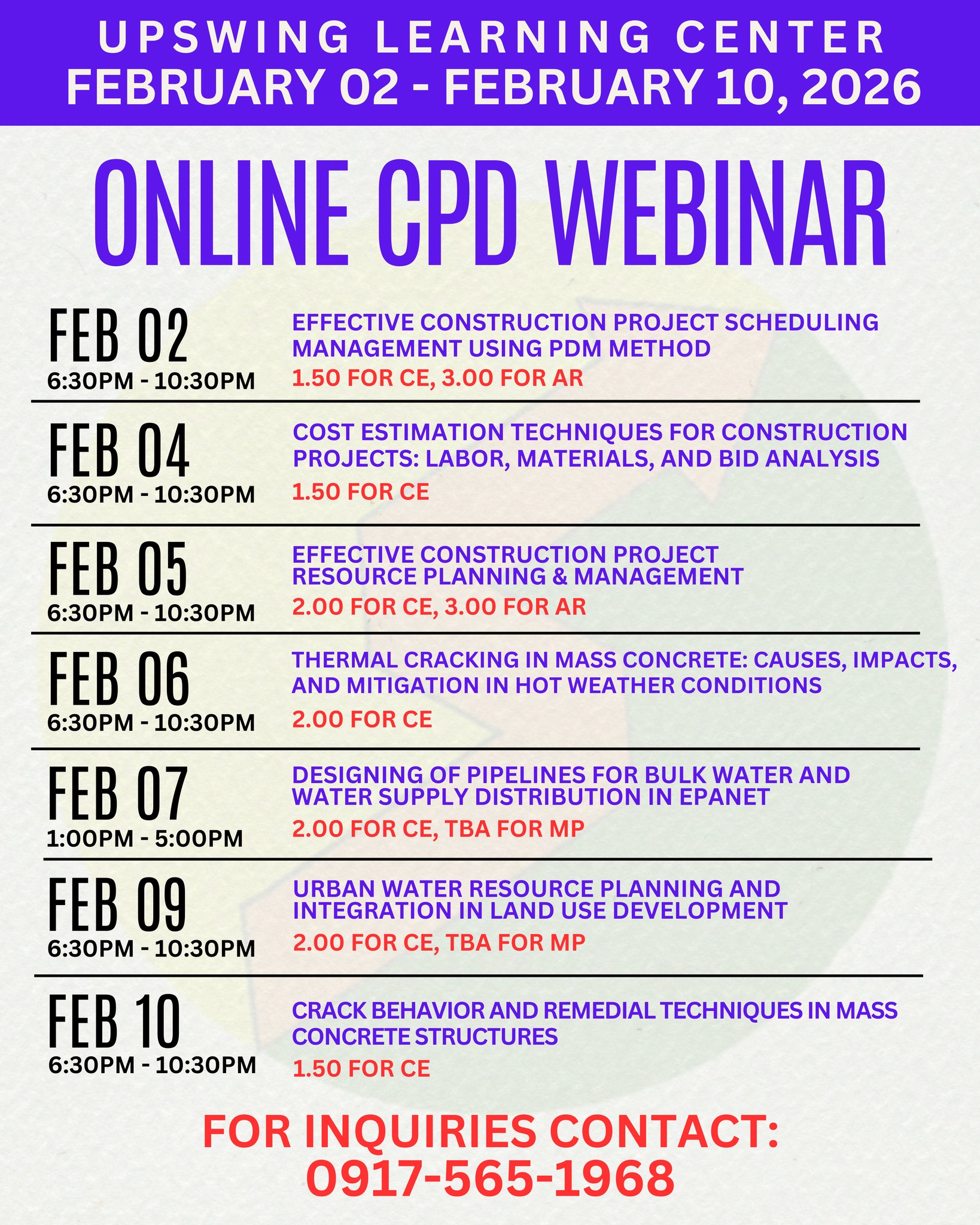 Upswing Learning Center CPD Provider Facebook ad: MESSAGE TO EARN CPD