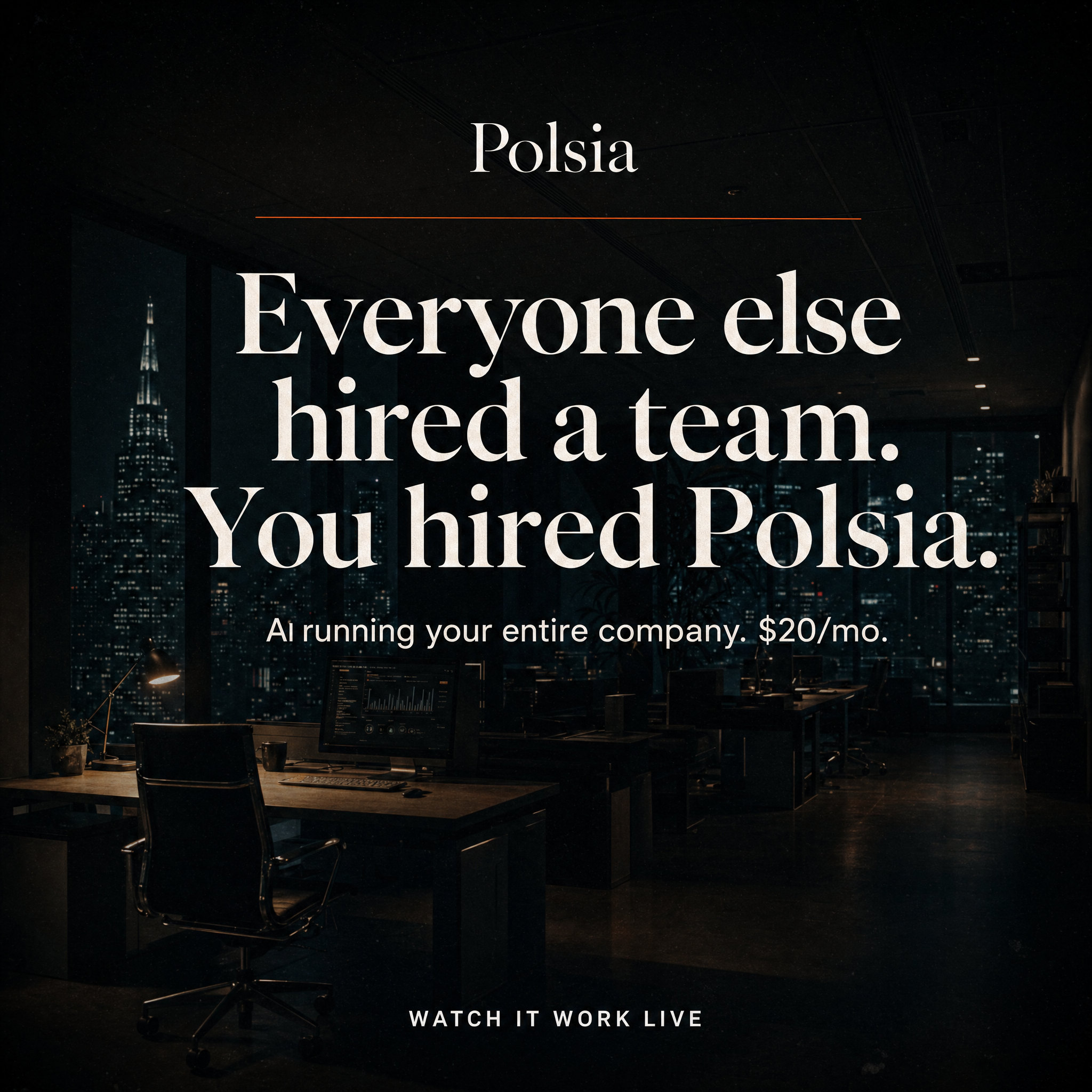 Polsia AI Facebook ad