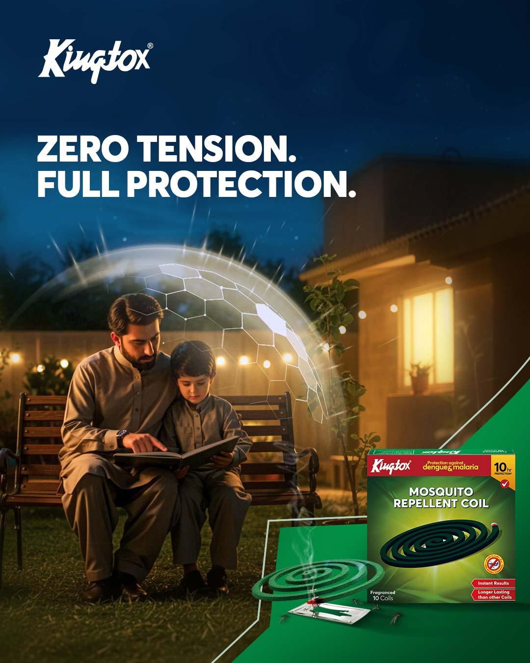 Kingtox Facebook ad: Protecting your space both inside and outside.