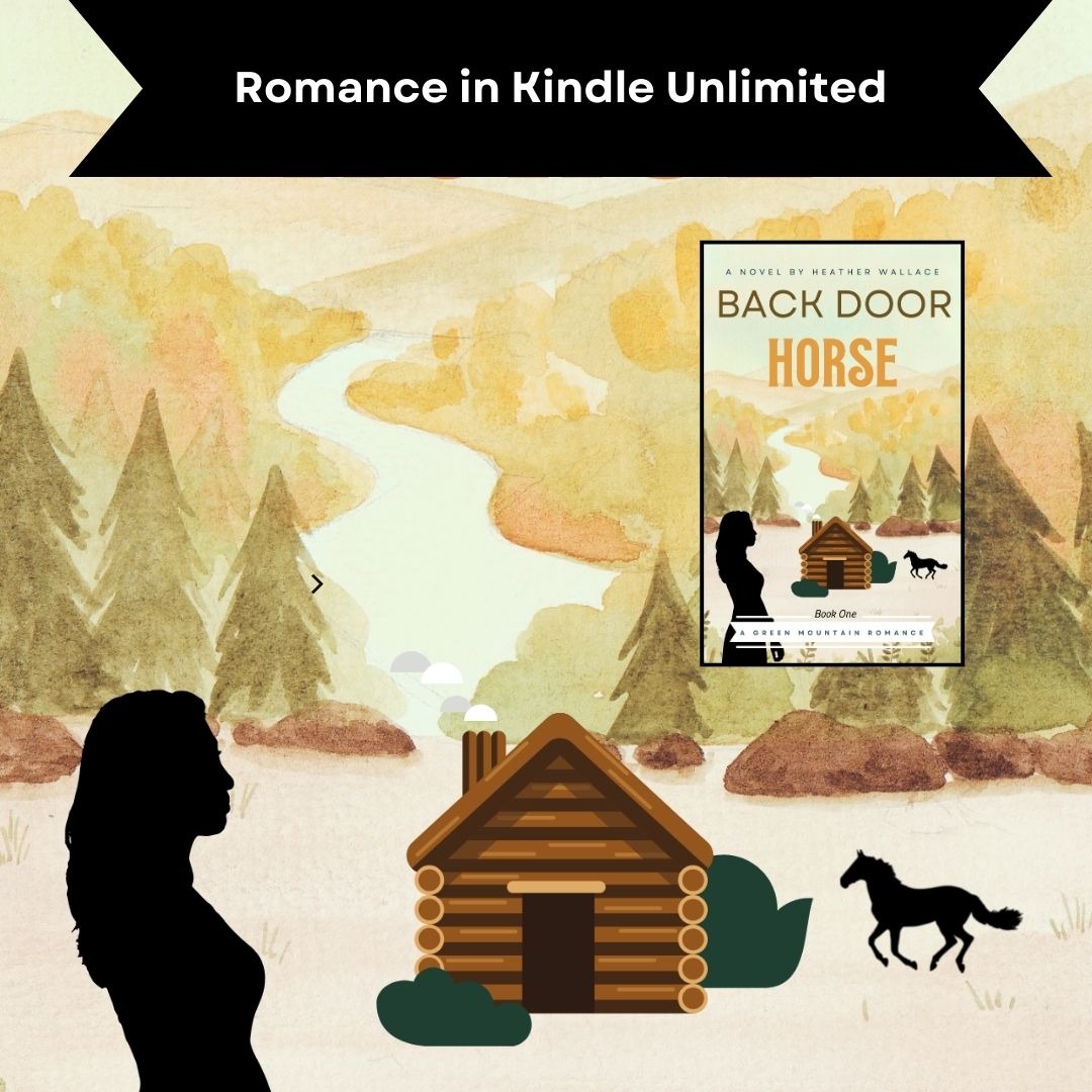 Heather Wallace Author Facebook ad: Kindle Unlimited, Print, Audiobook