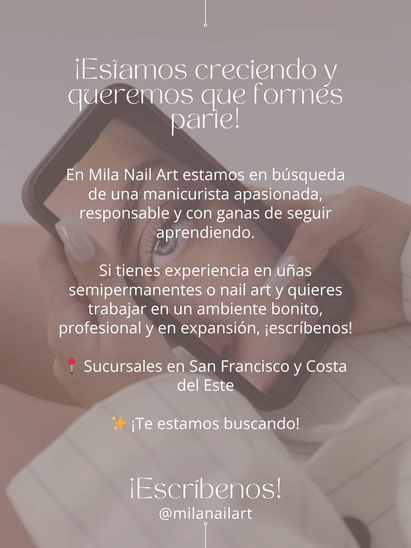 Milena Facebook ad: ¡En Mila estamos creciendo y queremos sumar a…